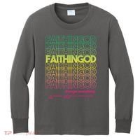 Faith In God Changes Everything Kids Long Sleeve Shirt thumb 0