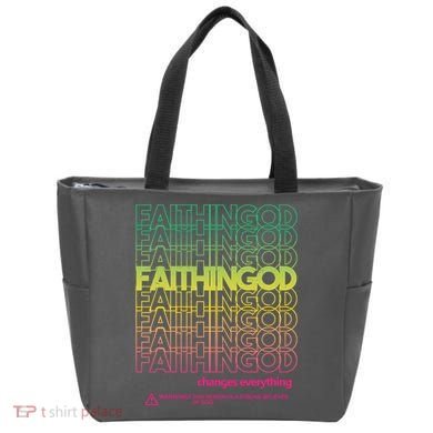 Faith In God Changes Everything Tote Bag