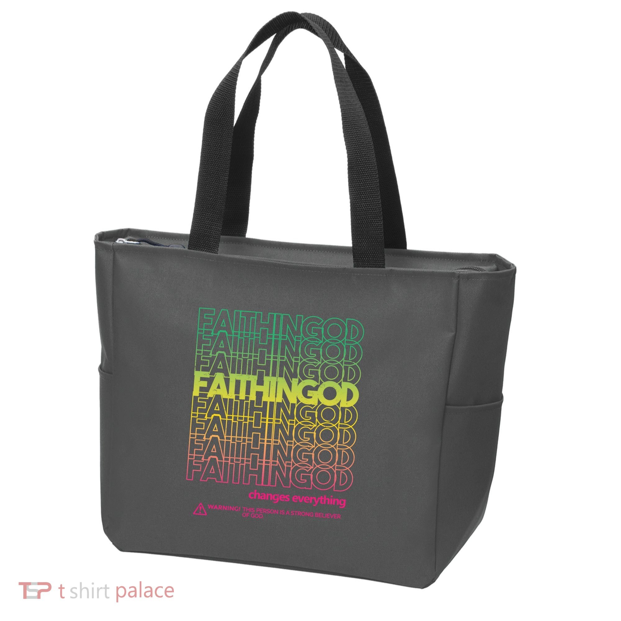 Faith In God Changes Everything Tote Bag