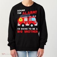 Firetruck I'm Going To Be A Big Brother New Baby Women's Sweatshirt thumb 0