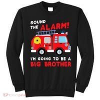 Firetruck I'm Going To Be A Big Brother New Baby Sweatshirt thumb 0