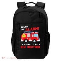 Firetruck I'm Going To Be A Big Brother New Baby Backpack thumb 0