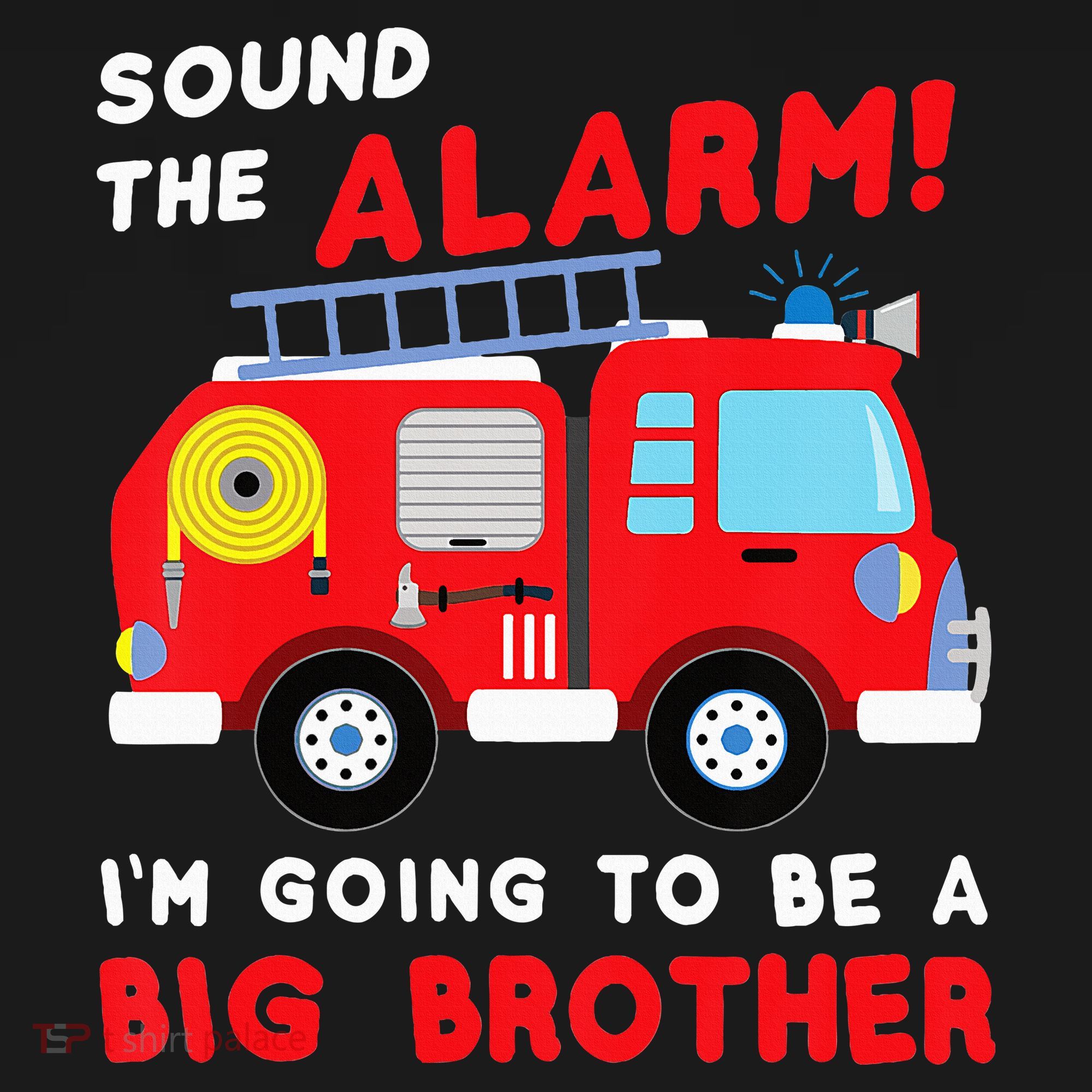 Firetruck I'm Going To Be A Big Brother New Baby Mousepad
