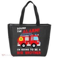 Firetruck I'm Going To Be A Big Brother New Baby Tote Bag thumb 0