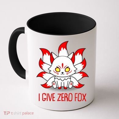 Funny I Give Zero Fox Japanese Nine Tail Fox Coffee Mug