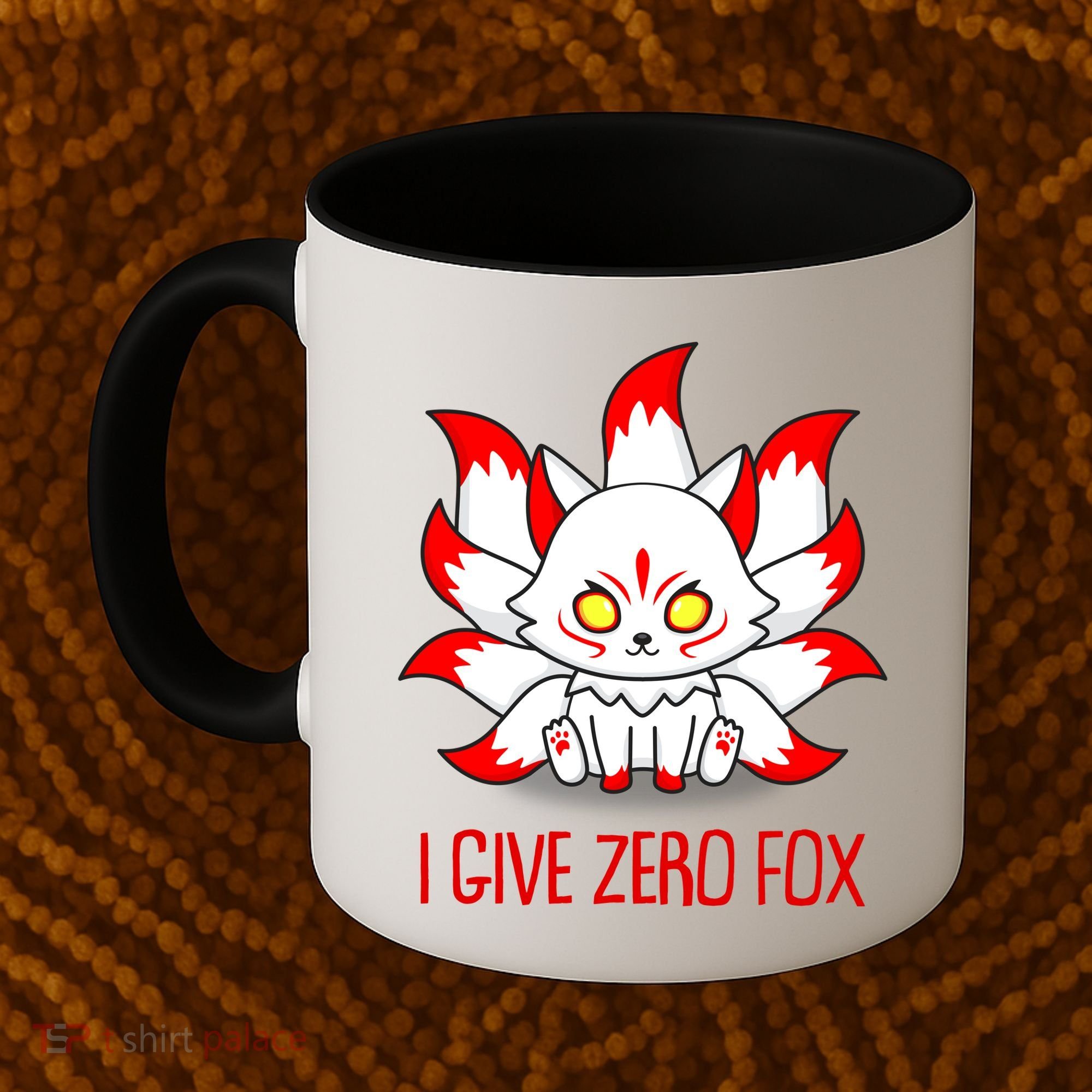 Funny I Give Zero Fox Japanese Nine Tail Fox Coffee Mug