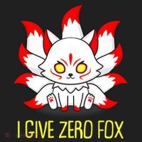 Funny I Give Zero Fox Japanese Nine Tail Fox Beanie thumb 2