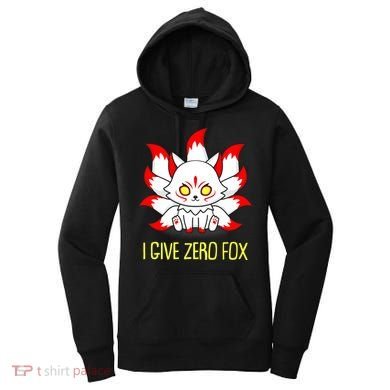 Funny I Give Zero Fox Japanese Nine Tail Fox Women's Hoodie