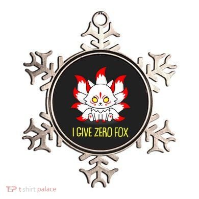 Funny I Give Zero Fox Japanese Nine Tail Fox Ornament