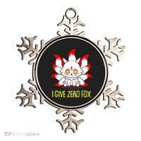 Funny I Give Zero Fox Japanese Nine Tail Fox Ornament thumb 0