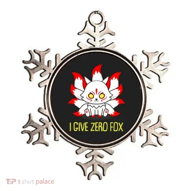 Funny I Give Zero Fox Japanese Nine Tail Fox Ornament