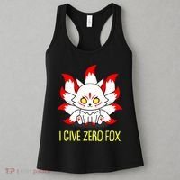 Funny I Give Zero Fox Japanese Nine Tail Fox Women's Tank Top thumb 3