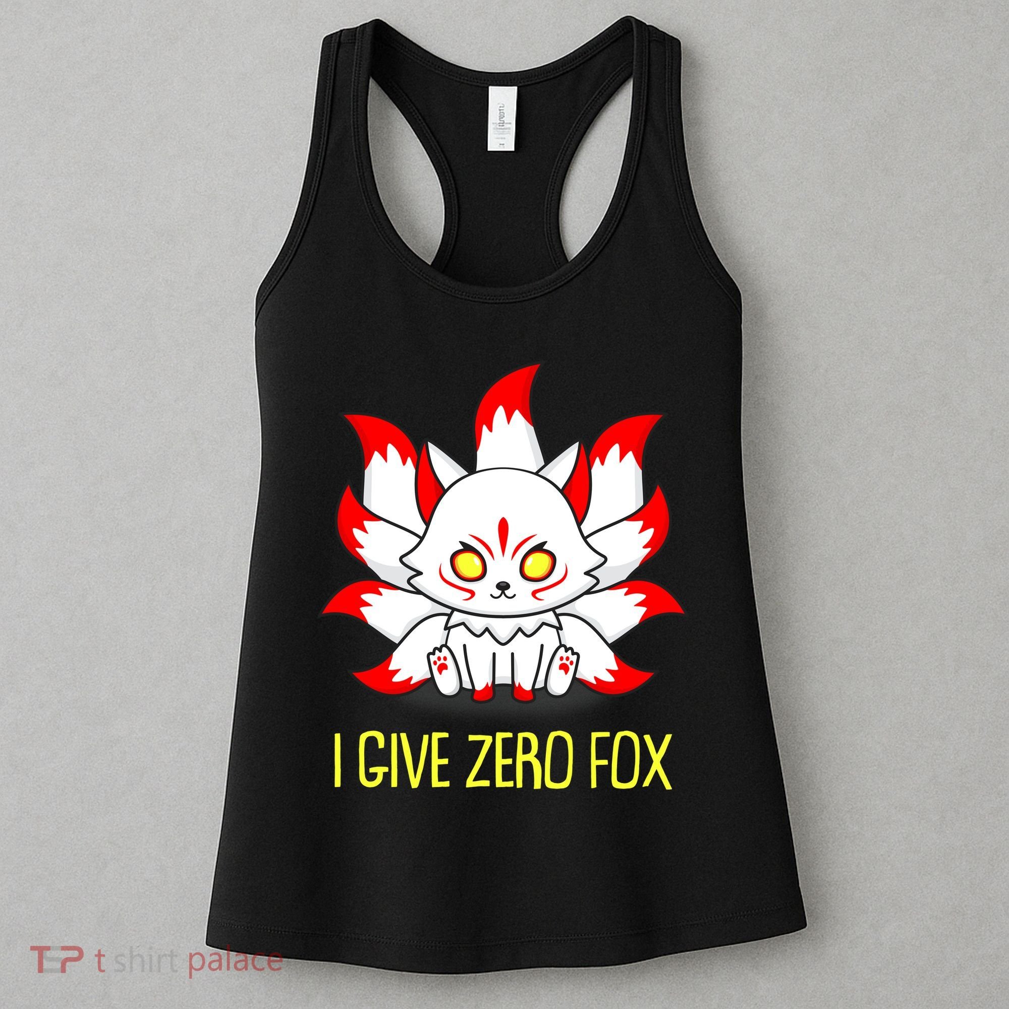 Funny I Give Zero Fox Japanese Nine Tail Fox Women's Tank Top