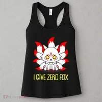 Funny I Give Zero Fox Japanese Nine Tail Fox Women's Tank Top thumb 3