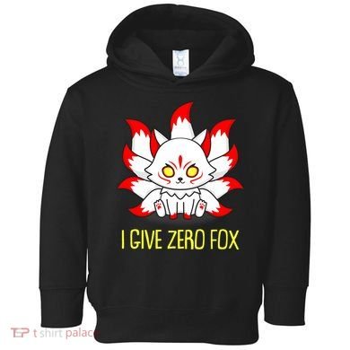 Funny I Give Zero Fox Japanese Nine Tail Fox Toddler Hoodie