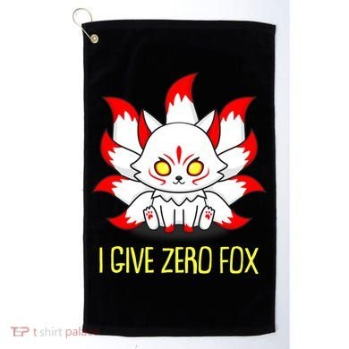 Funny I Give Zero Fox Japanese Nine Tail Fox Golf Towel