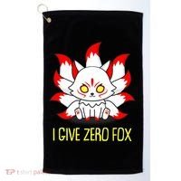 Funny I Give Zero Fox Japanese Nine Tail Fox Golf Towel thumb 0