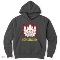 Funny I Give Zero Fox Japanese Nine Tail Fox Hoodie thumb 0