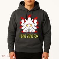 Funny I Give Zero Fox Japanese Nine Tail Fox Hoodie thumb 2