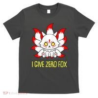 Funny I Give Zero Fox Japanese Nine Tail Fox T-Shirt thumb 0
