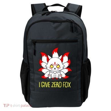 Funny I Give Zero Fox Japanese Nine Tail Fox Backpack