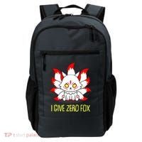 Funny I Give Zero Fox Japanese Nine Tail Fox Backpack thumb 0