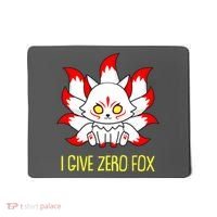 Funny I Give Zero Fox Japanese Nine Tail Fox Mousepad thumb 0