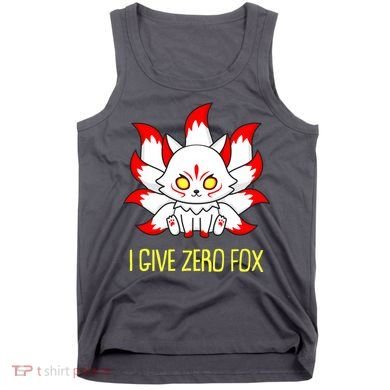 Funny I Give Zero Fox Japanese Nine Tail Fox Tank Top