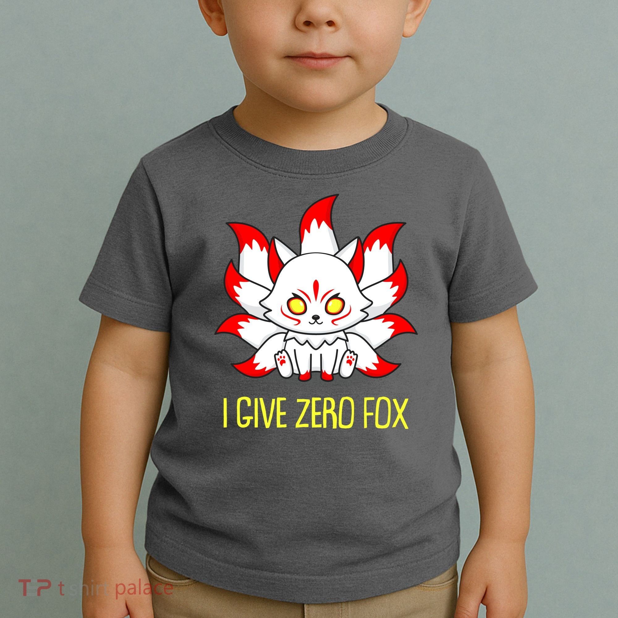 Funny I Give Zero Fox Japanese Nine Tail Fox Toddler T-Shirt