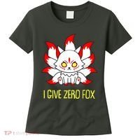 Funny I Give Zero Fox Japanese Nine Tail Fox Women's T-Shirt thumb 0