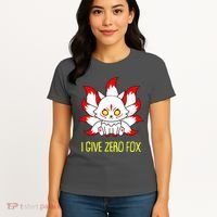Funny I Give Zero Fox Japanese Nine Tail Fox Women's T-Shirt thumb 4