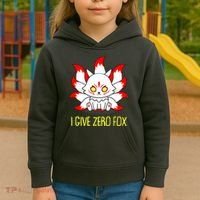 Funny I Give Zero Fox Japanese Nine Tail Fox Kids Hoodie thumb 3