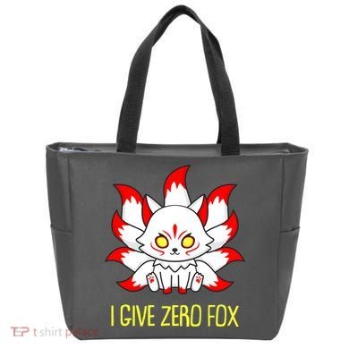 Funny I Give Zero Fox Japanese Nine Tail Fox Tote Bag