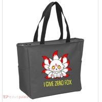 Funny I Give Zero Fox Japanese Nine Tail Fox Tote Bag thumb 2