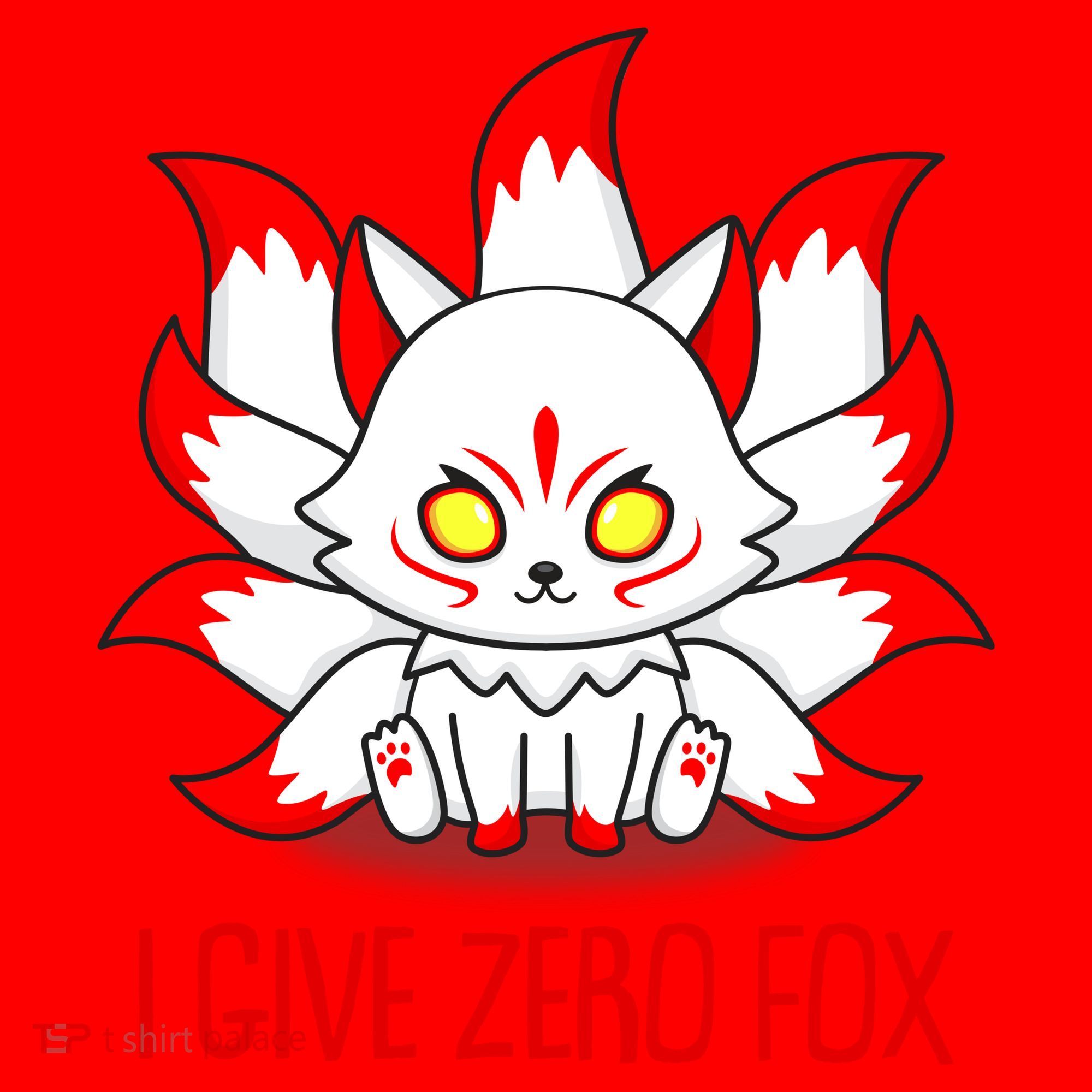 Funny I Give Zero Fox Japanese Nine Tail Fox Santa Hat