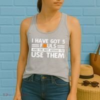 Funny I've Got 5 Fouls Funny Basketball Player Basketball Quotes Women's Tank Top thumb 2