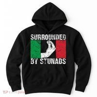 Funny Italian Gift For Cool Surrounded By Stunads Hoodie thumb 0