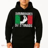 Funny Italian Gift For Cool Surrounded By Stunads Hoodie thumb 2