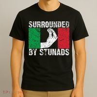 Funny Italian Gift For Cool Surrounded By Stunads T-Shirt thumb 3