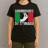 Funny Italian Gift For Cool Surrounded By Stunads T-Shirt thumb 4