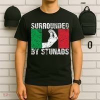 Funny Italian Gift For Cool Surrounded By Stunads T-Shirt thumb 6