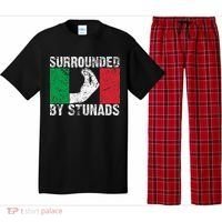 Funny Italian Gift For Cool Surrounded By Stunads Pajama Set thumb 0