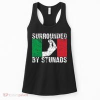 Funny Italian Gift For Cool Surrounded By Stunads Women's Tank Top thumb 0