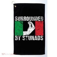 Funny Italian Gift For Cool Surrounded By Stunads Golf Towel thumb 0