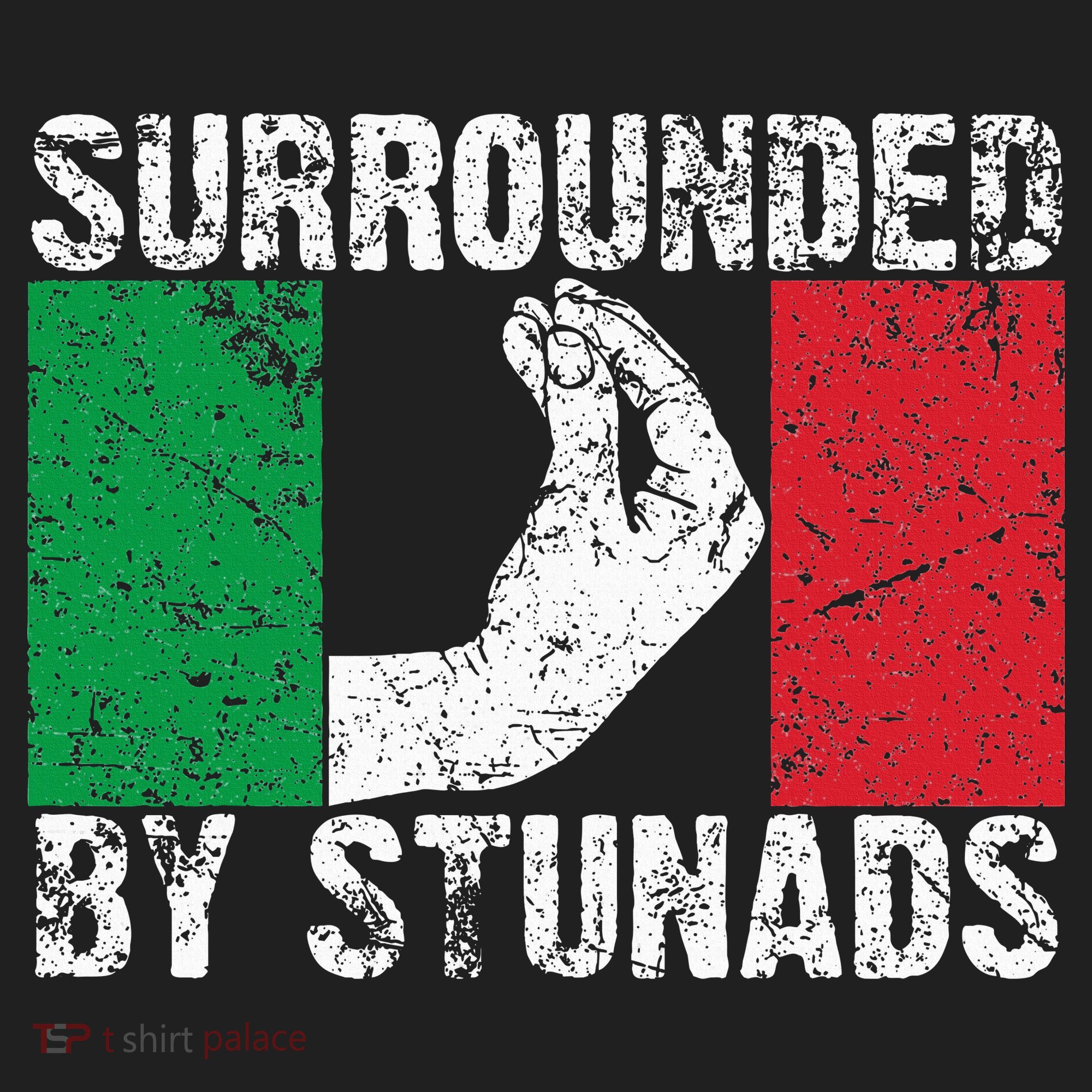 Funny Italian Gift For Cool Surrounded By Stunads Golf Towel