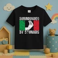 Funny Italian Gift For Cool Surrounded By Stunads Toddler T-Shirt thumb 3