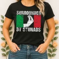 Funny Italian Gift For Cool Surrounded By Stunads Women's T-Shirt thumb 2