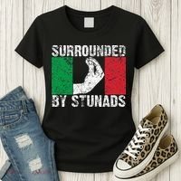 Funny Italian Gift For Cool Surrounded By Stunads Women's T-Shirt thumb 3