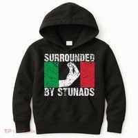 Funny Italian Gift For Cool Surrounded By Stunads Kids Hoodie thumb 0
