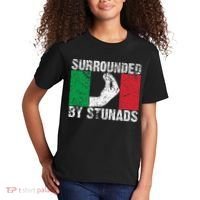 Funny Italian Gift For Cool Surrounded By Stunads Kids T-Shirt thumb 2